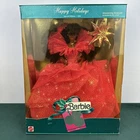 1990 Happy Holidays Barbie African American VTG Mattel #4543 NRFB - Damaged Box