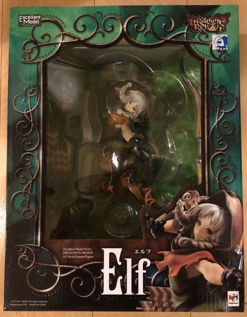 Figurine PVC Megahouse Dragon's Crown - Elf, Modèle Exclusif, Neuve Sous Blister
