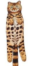 Cat Funny Hand Towels for Bathroom Kitchen - Cute Decorative Cat Decor 17.5"