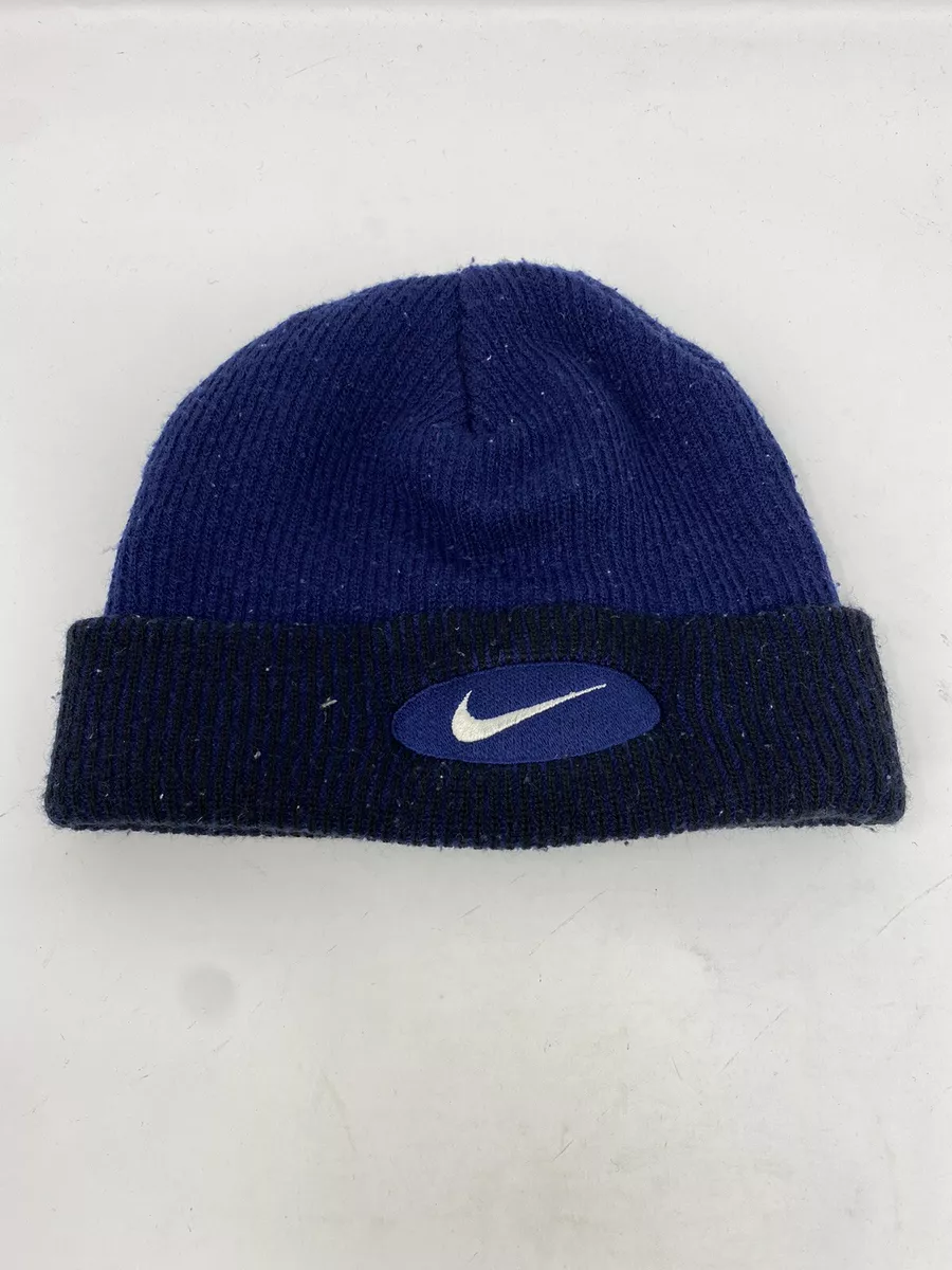 Vintage 90’S Nike Beanie Hat Patched Swoosh