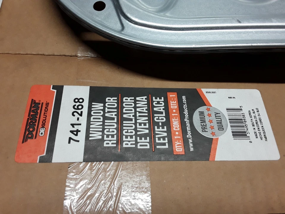 Regulador de motor de ventana eléctrica delantero derecho pasajero Dorman se adapta a 2007-09 Veracruz Foto 4 de 4