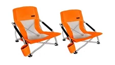 Nice C Low Beach Camping Folding Chair, Ultralight Backpacking Chair with Cup...