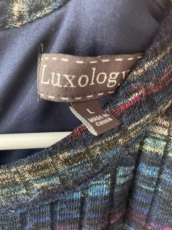 Vestido Luxology Rayas Multicolor Forrado Mezcla Poliéster Talla L Foto 2 de 4