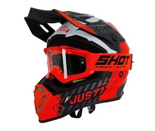 Adults Motocross Helmet Just1 J38 KTM Neon Orange Black MX Helmet + FREE GOGGLES