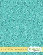 NEW Taylored Expressions Embossing Folder - Damask