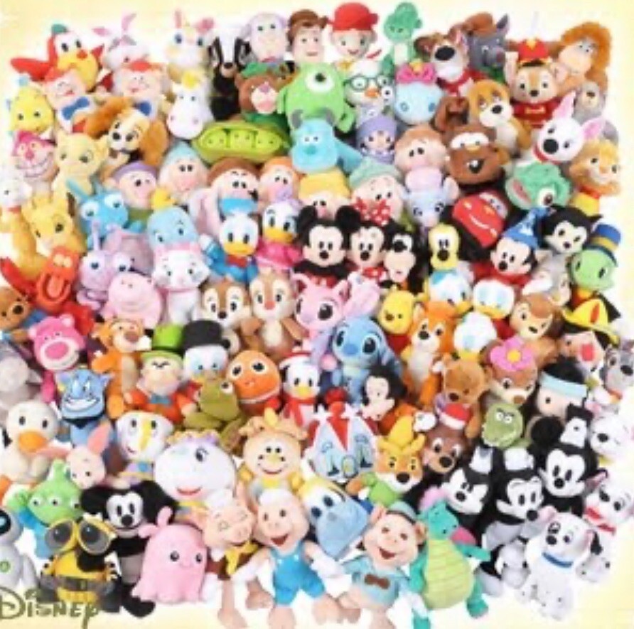 Walt DISNEY 110TH ANNIVERSARY PLUSH TOY 110 COMPLETE SET BEANS