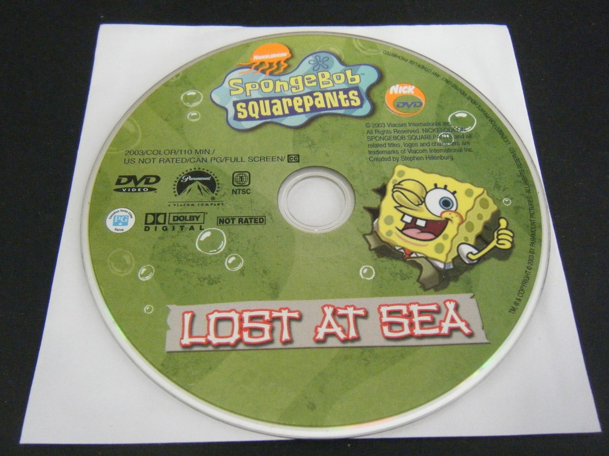 Spongebob Squarepants - Lost at Sea (DVD, 2003) - Disc Only