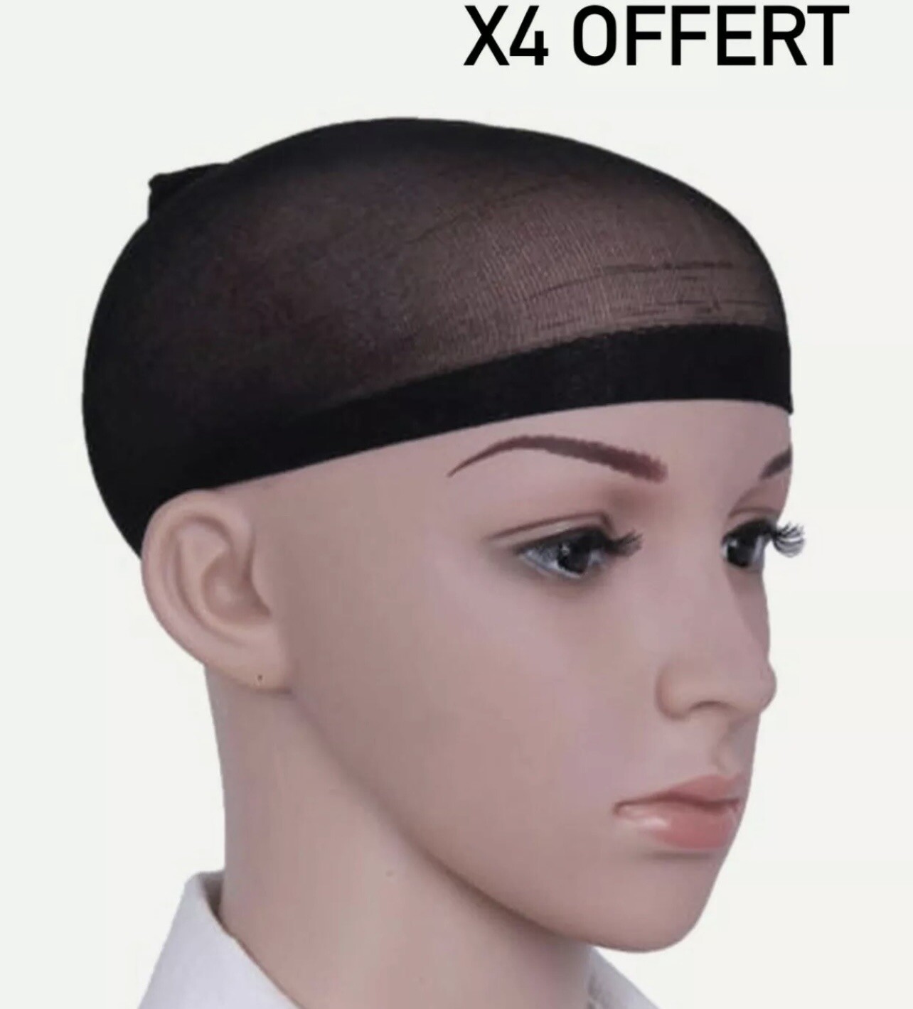 Perruque Synthétique Femme Brune Courte - Coupe Lisse - Bonnet Moyen +4 - Neuf Sans étiquette