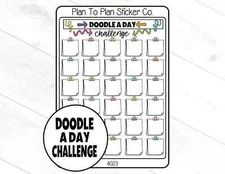 4023~~Doodle a Day Planner Stickers.