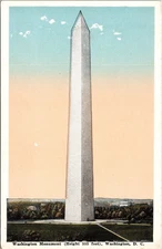 Washington Monument DC Birds Eye View Government BS Reynolds UNP Postcard