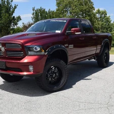 Fit For 2009-2023 Dodge Ram 1500 Pocket Style Bolt-on Wheel Fender Flares Cover