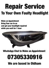 Infiniti Q30 QX30 2015 - 2019 LED Headlight DRL Day Running Light Repair Service