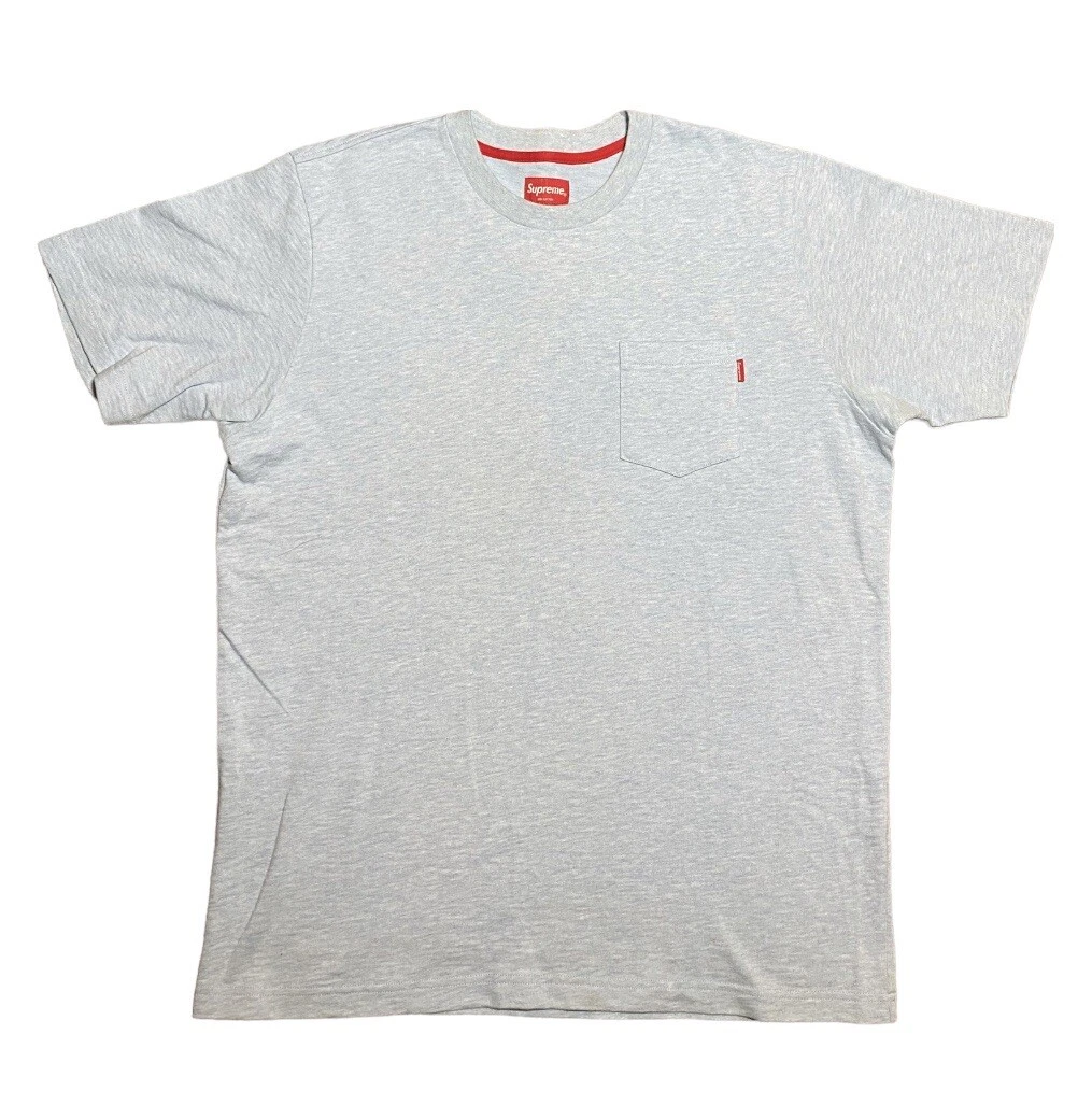 Supreme Light Blue Pocket Tee T Shirt SS19 Size Large Authentic