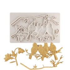 Birds on Branch Mold Flexible Silicone Mould for Crafts, Jewelry, Resin.