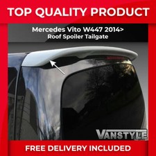 FITS MERCEDES VITO W447 2014> TAILGATE REAR SPOILER PU NOT CHEAP FIBREGLASS