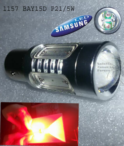 Lampadine Auto Rosse 12V 21W BA15S - 2 Pezzi Per Luci Stop E Freni - Foto 6