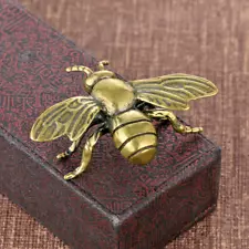  Brass Retro Bee Figurine Statue House Office Decoration Animal Figurines Toys