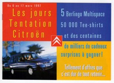 1997 CITROEN Vintage Original 8 page Print AD booklet | Saxo AX ZX Xantia XM