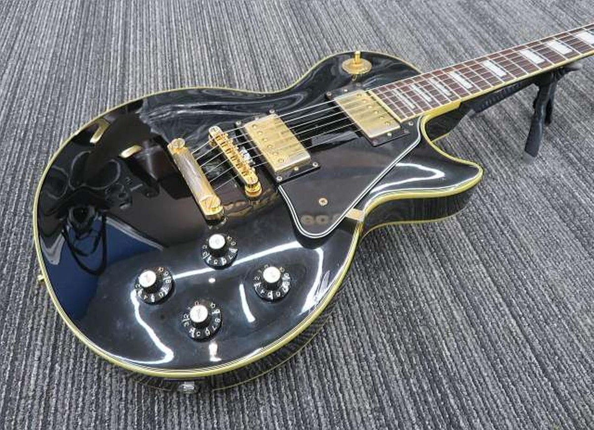 ギター Epiphone Les Paul Custom Epiphone Les Paul Custom Electric Guitar - Alpine White
