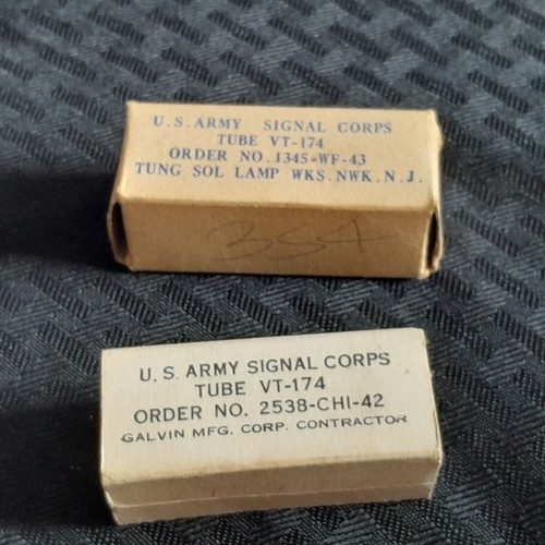 Vintage lot of (5) U.S. Army Signal Corps and U.S. Army/Navy radio tubes - Picture 2 of 13