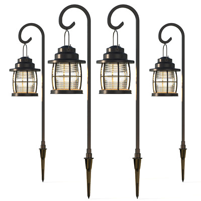    GOODSMANN Low Voltage LED Pathway Light 4 Pack Landscape Lighting for Garden 