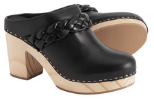 Dolce Vita Hila Clogs / Mules / Shoes - NEW Womens 9 Blk / Natural  47100-TOP2