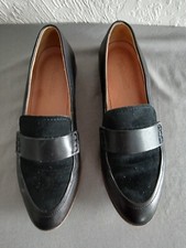Women's Madewell Black Leather And Seude Loafers Size 7