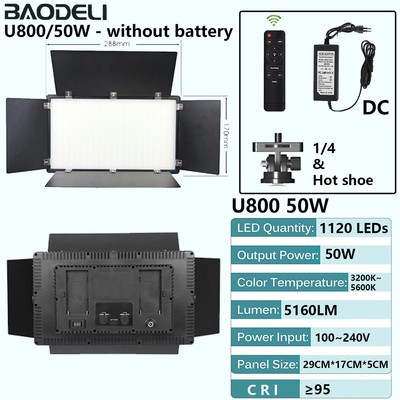LED Photo Studio Light For Live Video Lighting Portable Photography Panel Lamp