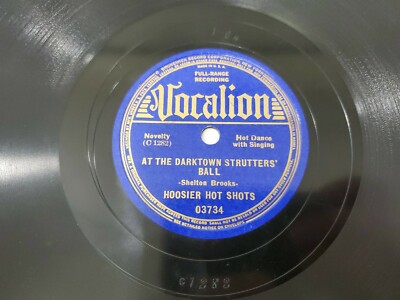 HOOSIER HOT SHOTS At The Darktown Strutters' Ball Vocalion 03734 Hot Dance