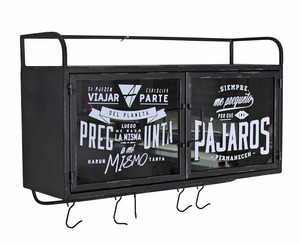 Wandschrank Badschrank Retro Hängevitrine Hängeschrank Badezimmer