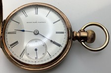 1983 Elgin Grade 10 18s 11J Gold Filled Hunter Pocket Watch RUNS