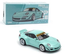 Pop Race 1:64 Porsche RWB 997 Blue Diecast Model Car PR64-237