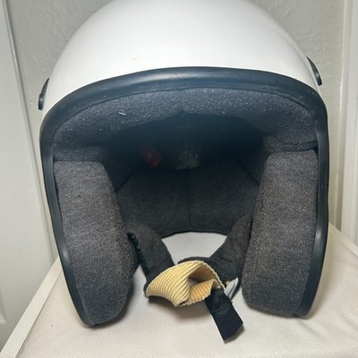 Snell SA2005 Open Face Helmet White Size M Racing Auto Track DOT
