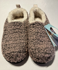 RockDove Nomad Slipper Memory Foam Womens 8-9 Fuzzy Faux Sherpa Comfy Fleece NEW