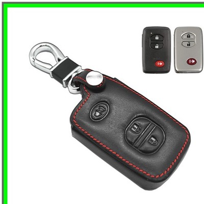 Toyota Key Fob Leather Protector Case for 3 Button Remote Control
