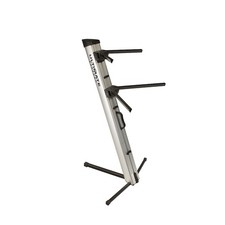 Ultimate Support APEX AX48 Pro Keyboard Stand  Silver Silver