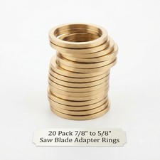7/8" to 5/8" Saw Blade Arbor Adapter Ring Copper Reducer Washer 20 Pack