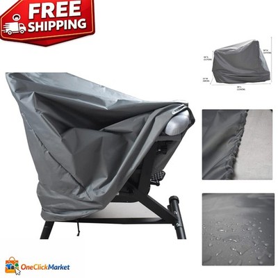 Waterproof Exercise Bike Cover - Custom Fit, Gray, For Indoor Cycling Protection