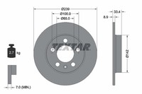 2Er-Set 2Er Set Bremsscheibe Textar 92105803 Audi 1J0615601D Seat 1J0615601D