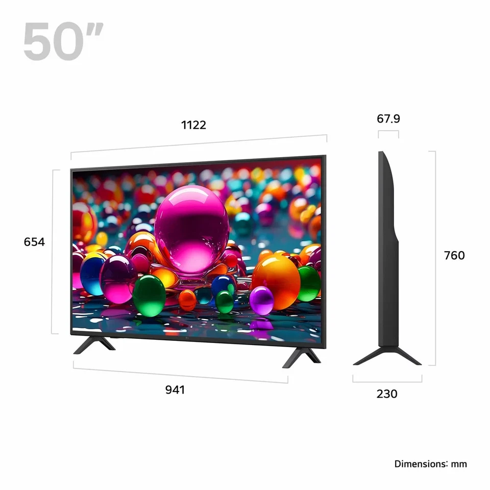 LG 50UA75006LA 50 Inch 4K Ultra HD Smart TV - *5 YR WARRANTY* - Image 2 of 4