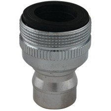 Plumb Pak PP800-6 Faucet Aerator Adapter, 55/64 x 15/16-27 in, Threaded, Chrome