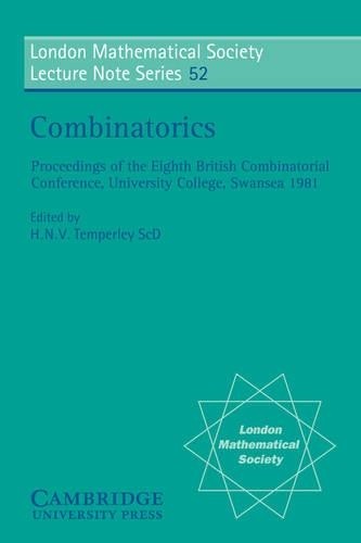 Combinatorics by H. N. V. Temperley - 9780521285148