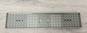 Lego 4093 4093a Old Light Gray Train Base 6 x 28 3 Round Holes Each End Cutouts