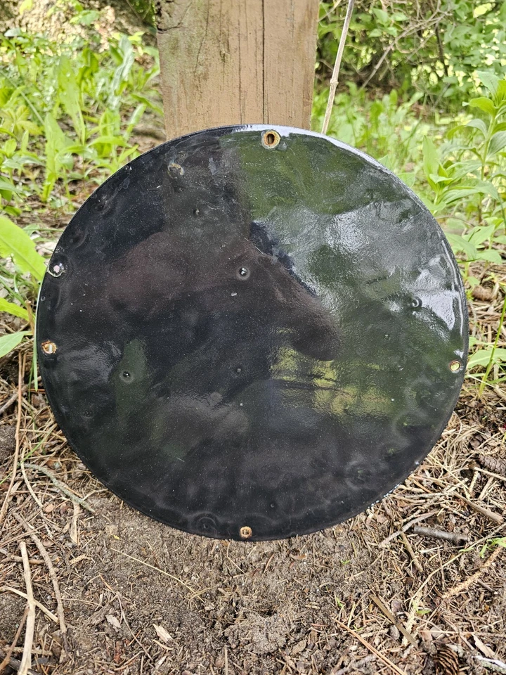 Винтажный фарфоровый знак Conoco Gasoline — знак Batman DC Comics Gas Pump - Изображение 4 из 4