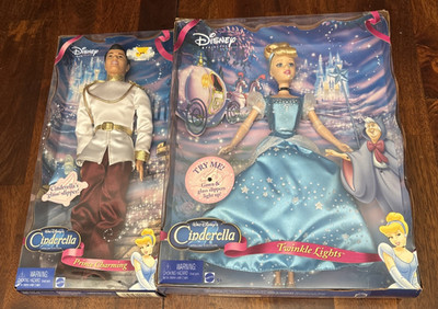 BNIB Special ED. Disney Princess Twinkle Lights Cinderella/Prince Charming Dolls