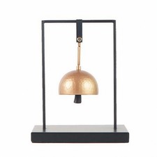 Tisch-Dekorglocke mit Metallrahmen kompakt Glocke modern f&uuml;r Diele, Vitrine