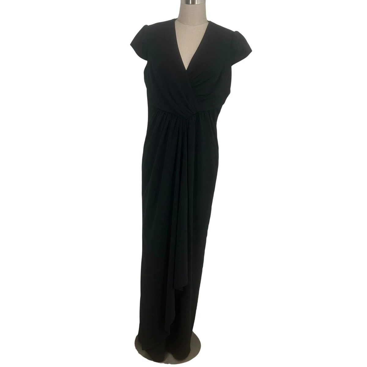 Short Sleeve Long Formal Wrap Dresses for sale | eBay