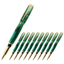 Upgraded Junior Gentleman Pen Kit, Gold Finish, 10 Pack, Legacy Woodturning
