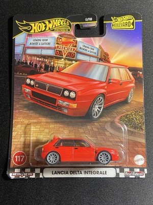 Hot Wheels Boulevard Lancia Delta Integrale Diecast Car Red 1:64 Real Riders