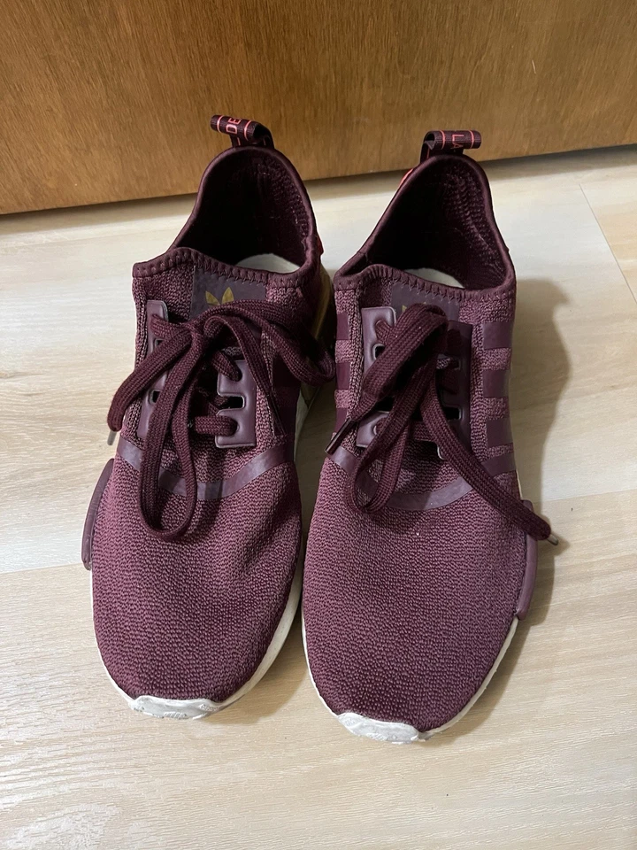 Adidas NMD R1 Women’s Sneaker Casual Maroon Shoe Athletic Tennis Gym Size 8 - Image 4 of 4
